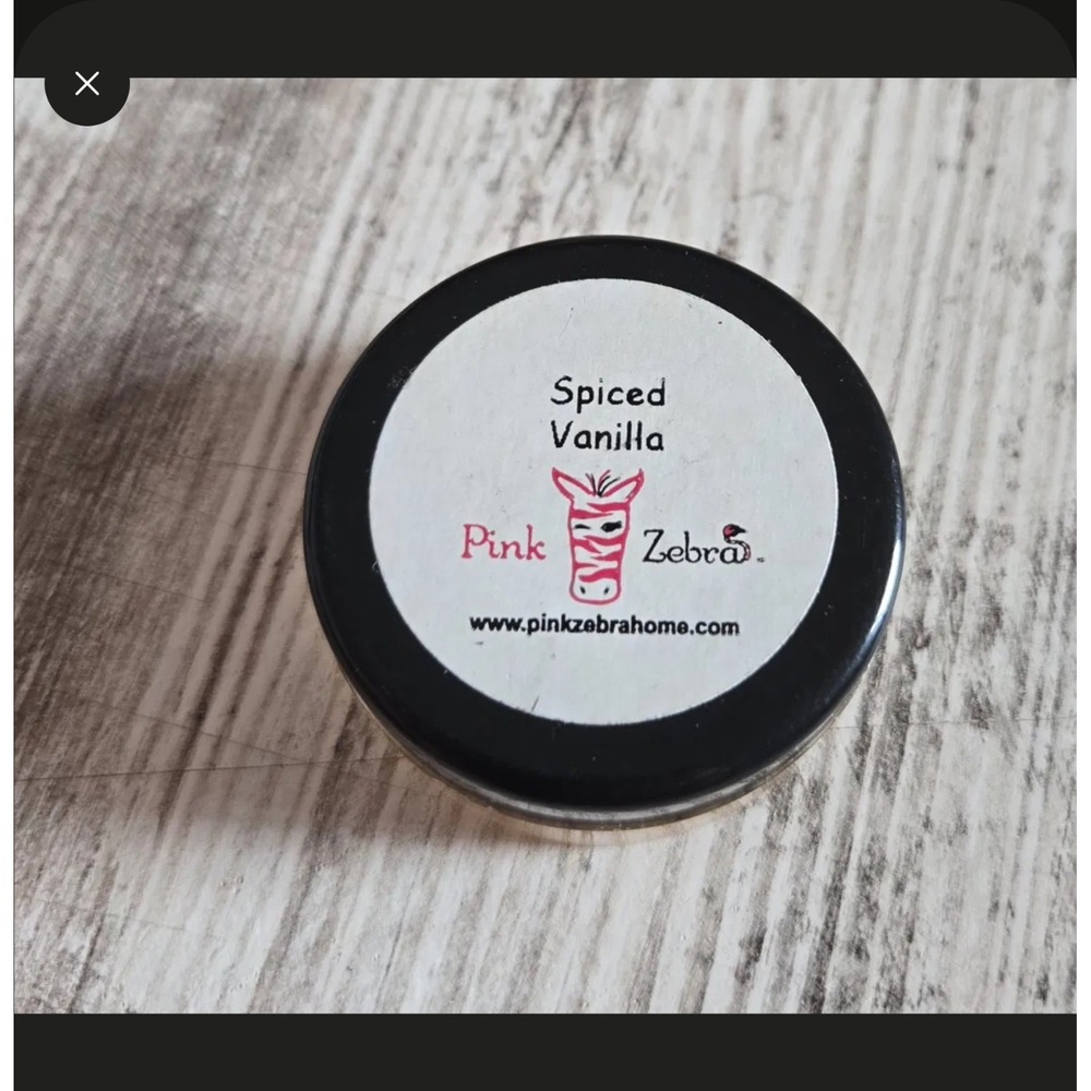 Pink Zebra Spiced Vanilla Wax Sprinkles Partial Jar 1.125oz Home Fragrance